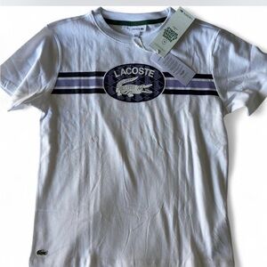 NWT $45🐊 Lacoste Kids WhiteT-Shirt